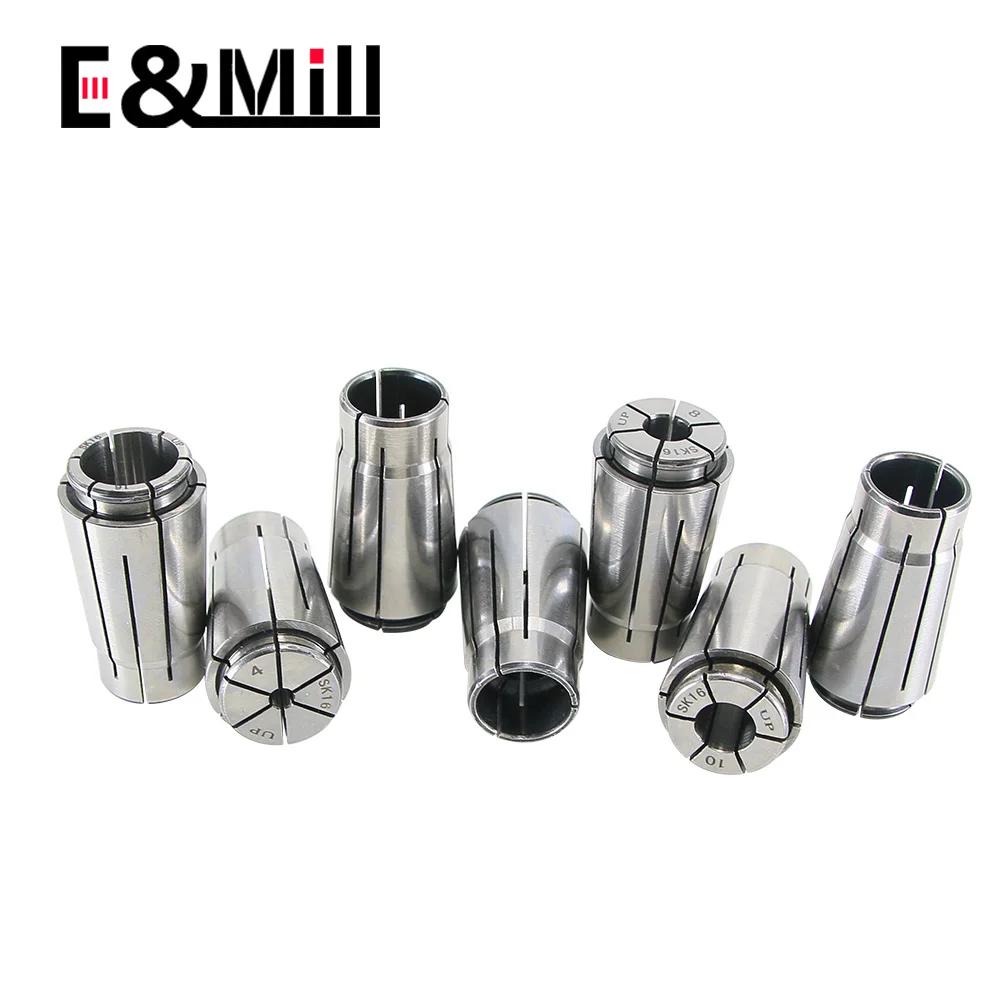 SK16 Collet High Precision 0.003 Collet SK Chuck CNC Lathe Milling Cutter Chuck Collet Tool Holder 3~16mm 1/8 Hole Chuck Collet