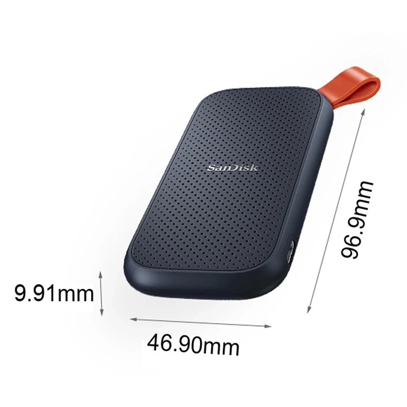 Sandisk USB 3.1 C 타입 휴대용 외장 PSSD, 480GB, 4TB 하드 드라이브, 500GB, 1TB, 2TB, 솔리드 스테이트 디스크, 2000 MB/S 휴대폰 노트북 데스크탑