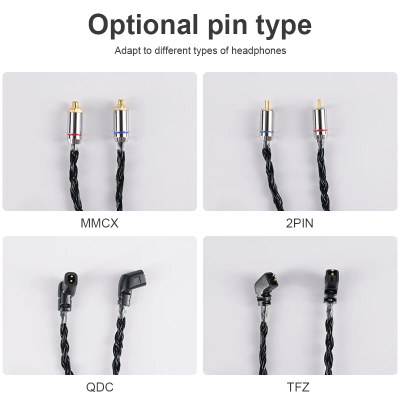 IvipQ 24-Lõi Đồng Mạ Bạc Tai Nghe Cáp 2.5/3.5/4.4Mm Cắm Tai Nghe Cho ST10/M1 Pro SENFER DT6/ZS10/ZS5/EDX CCA C04