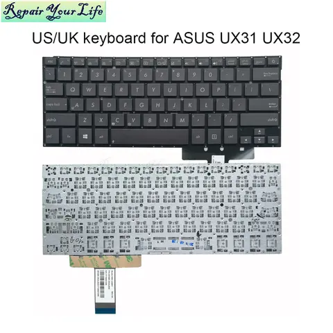US/UK English backlit keycaps pc keyboard for ASUS Zenbook UX31 UX32 UX31E UX31A UX32A UX32VD 3624US00 3625UK00 laptop keyboards