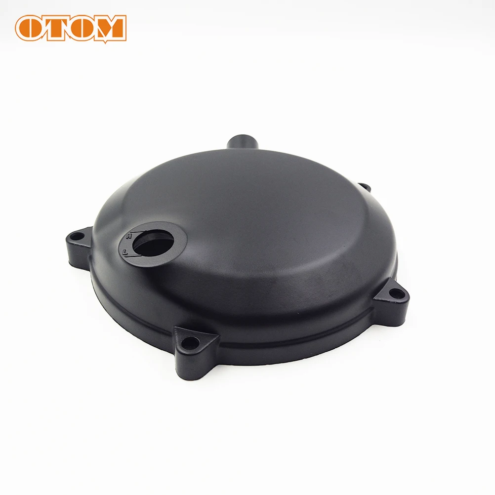 OTOM Motorcycle Accessories Clutch Cover Round Protector Guard Engine Part 450 Thick Case For ZONGSHEN NC250 NC450 RX3 KAYO Moto