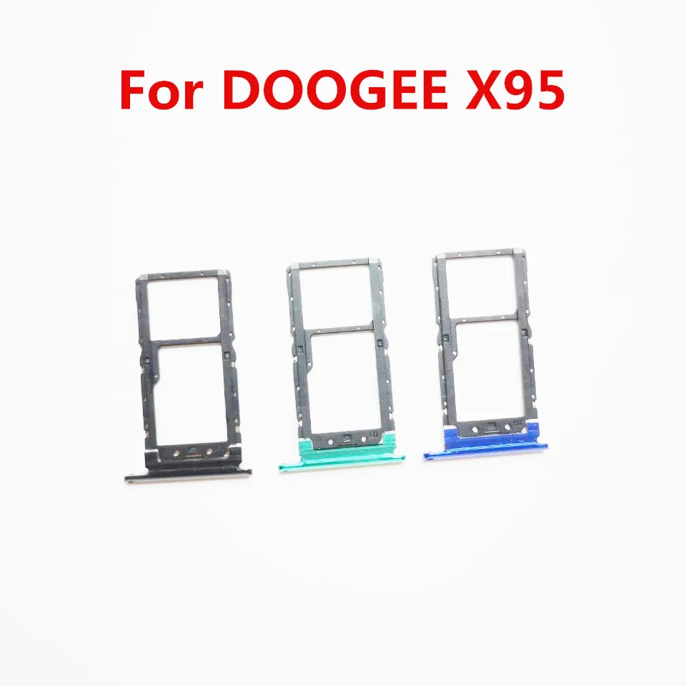 New Original For DOOGEE X95 Sim SD Slot Card Holder TF Trayer Slot For DOOGEE X95 Cell Phone