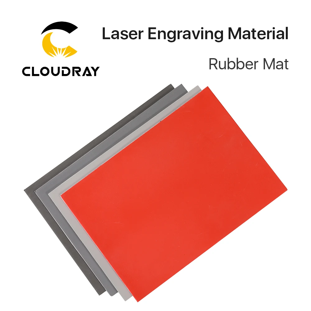 Cloudray Rubber Mat Laser Engraving Material Seal Engraving DIY Art Design Material for Laser Engraving & Marking Machine