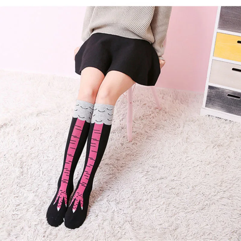 Chicken Feet Socks Over The Knee Thigh Socks Fashion Socks Long Tube Over The Knee Socks Female Color Socks