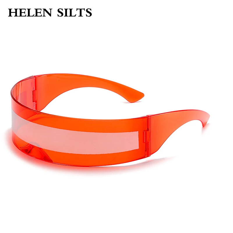 Oversized Flat Top Goggle Sunglasses Women Men Rimless One piece Goggle Sun Glasses Female Fashion Mirror Windproof Sport UV400