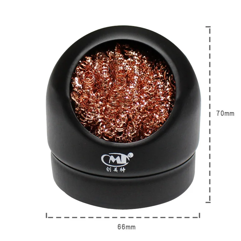 1PC Soldering Iron wire with Electric Soldering Iron Stand Holder Welding Soldering Solder Iron Tip Cleaner Cleaning Steel Ball