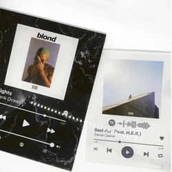 DUOYING Customized Acrylic Album Cover Music Personlized Spotify Song Poster Scan + Play Printing Keychain For Best Friend Gift
