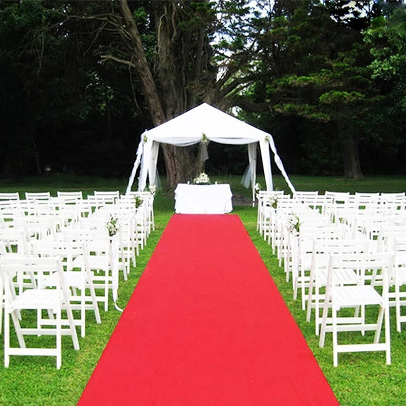 Romantic Wedding Carpet Party Banquet Event Anti-slip Wedding Carpet Aisle Runner Custom Length Wedding Aisle Runner Red Carpet