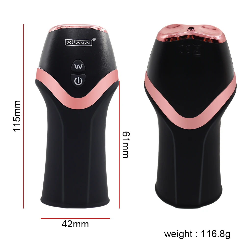 12 Mode Cock Vibrator Male Erection Delay Ejaculation Masturbation Cup Stimulate Glans Airplane Cup Penis Masturbate Sex Toy For