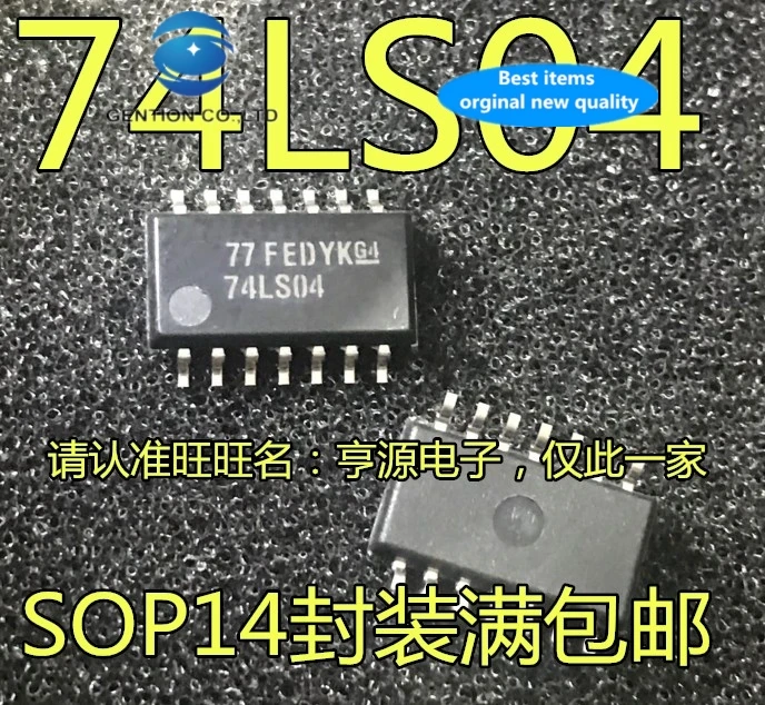 

30 PCS 100% new and orginal real stock SN74LS04 SN74LS04NSR prints 74 ls04 SOP14 logic IC technology is 5.2 M