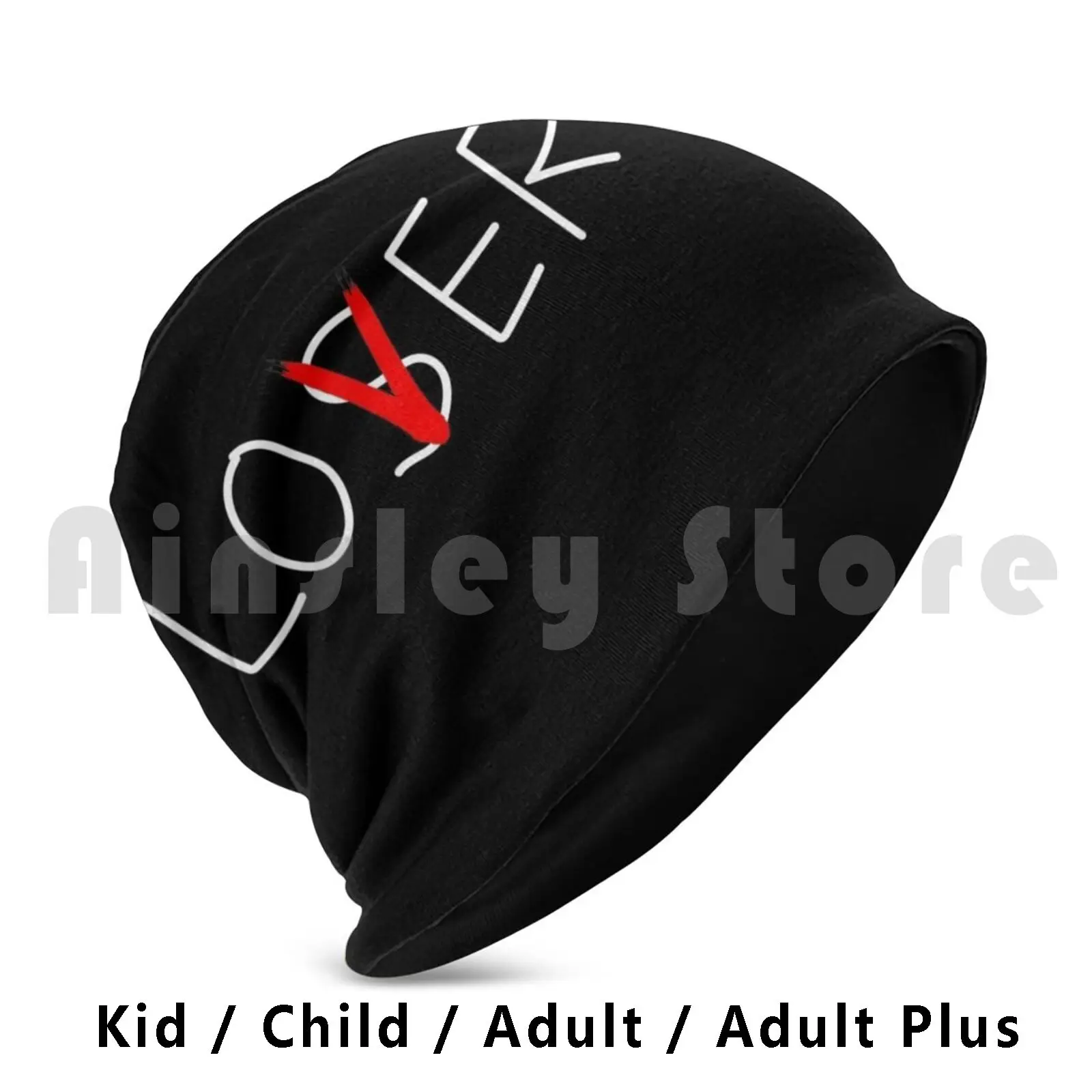 Loser Or Lover ? Beanies Pullover Cap Comfortable Love Lover Lose Game Fun Funny Quote Word Sense Meaning Girlfriend