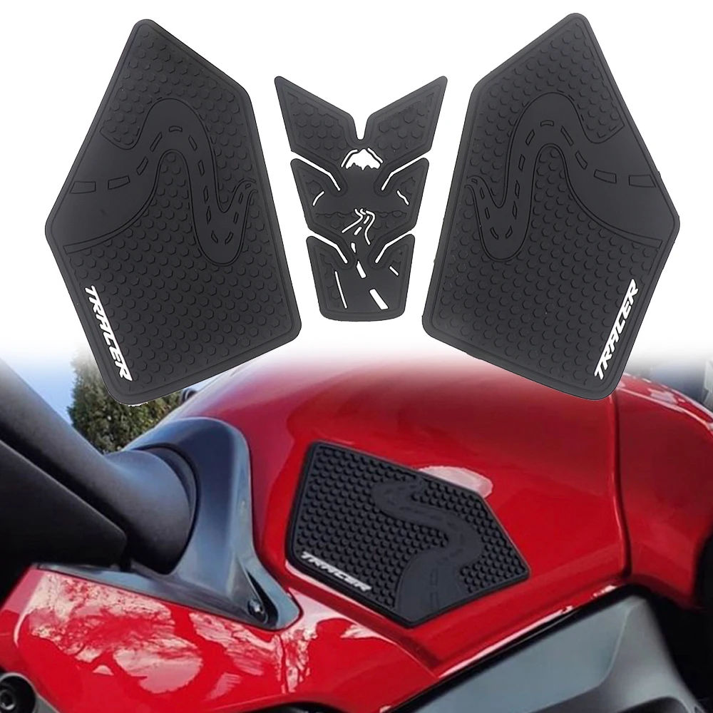 

For TRACER 900 TRACER 9 GT 2021 Motorcycle Non-slip Side Fuel Tank Stickers Waterproof Pad Rubber Sticker