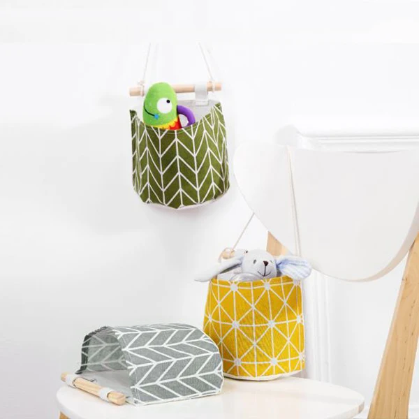 Wall Door Hanging Storage Bag Home Organizer Toys Container Decor Pockets Pouch Multifunctional CLH@8