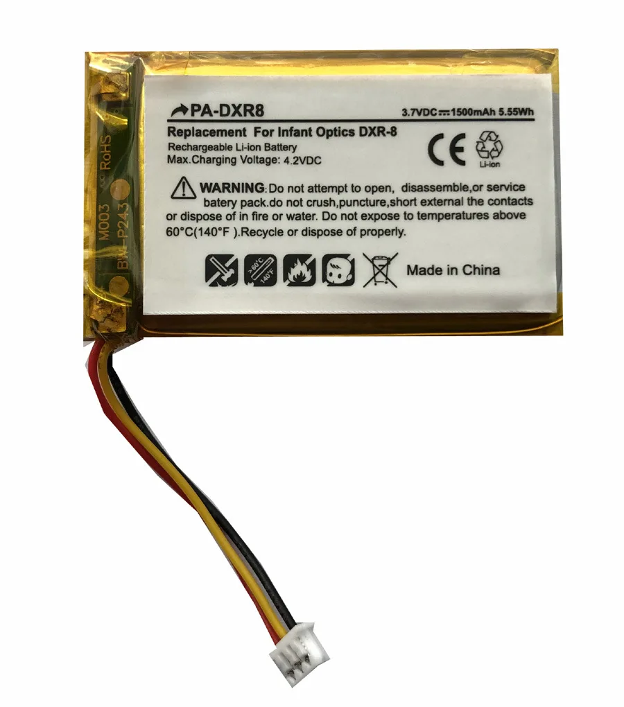 New 1500mAh Battery for Infant Optics DXR-8,DXR8RLB,SP803048