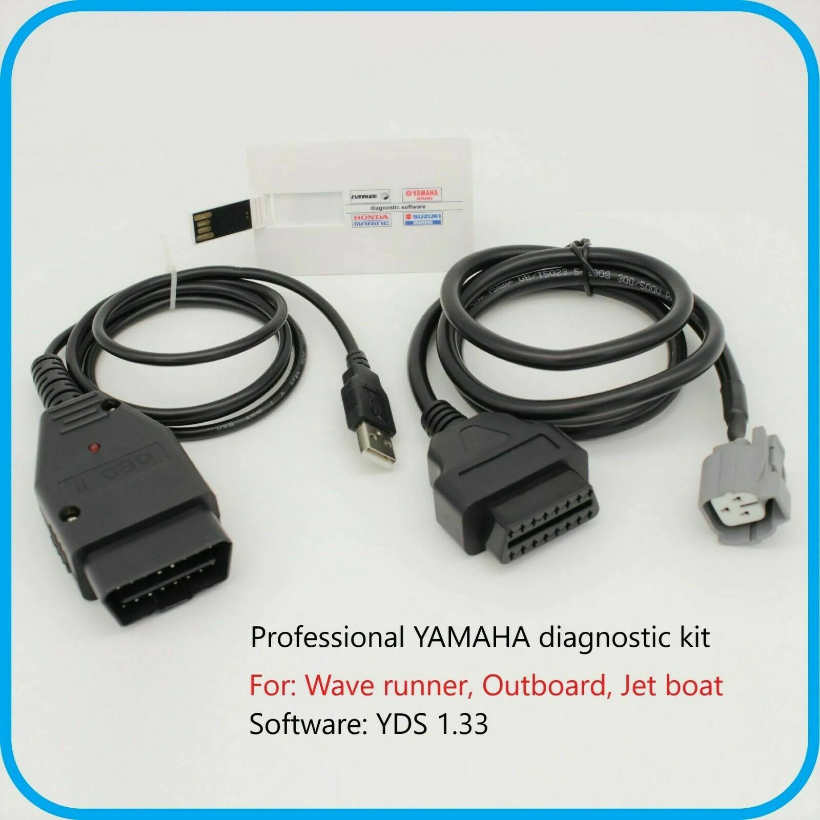 For Yamaha YDS 1.33 + Suzuki SDS 8.60 + Evinrude Outboard Diagnostic set+ Bootstrap 3 in 1