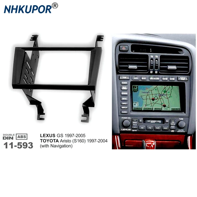

Car Stereo Fascia Dash Panel Frame Kit For TOYOTA Aristo S160 LEXUS GS Autoradio Head Unit Installation Bezel Faceplate