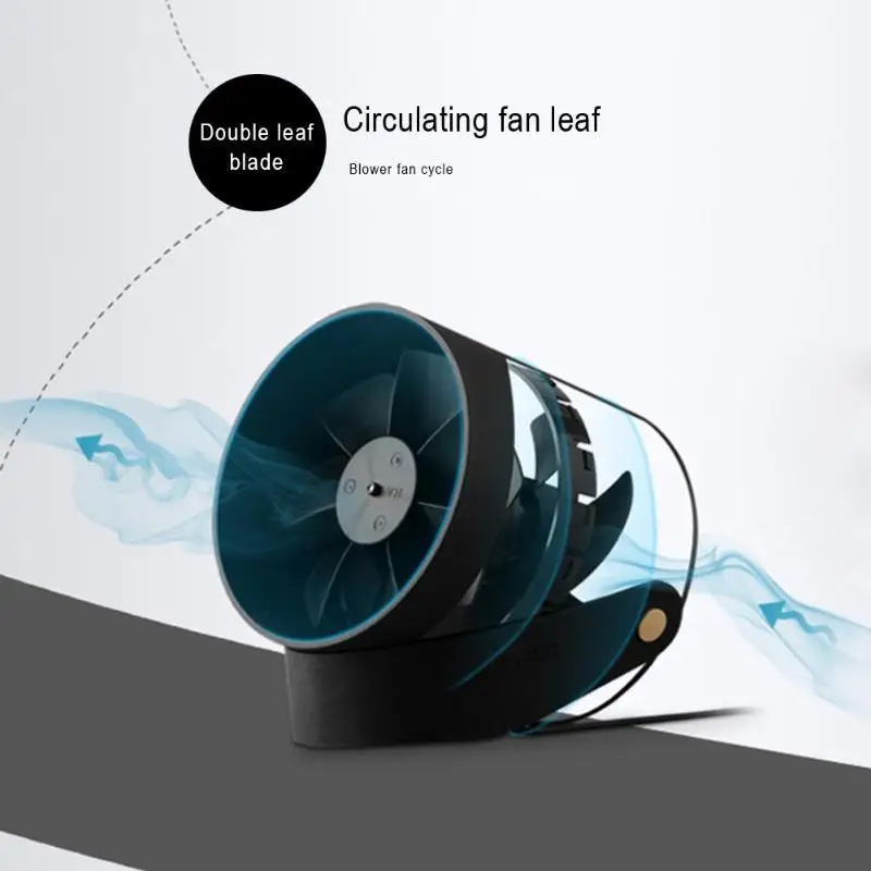 Original Vh Mini Fan Portable Ventiladors Usb Mijia Fan Ultra Quiet Smart Touch Summer Cooler Double Leaf Desktop Fan