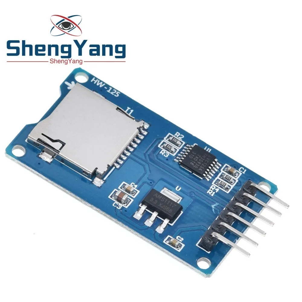 TZT Micro SD Speichererweiterungsplatine Micro SD TF Karte Memory Shield Modul SPI für Arduino – Detail 4