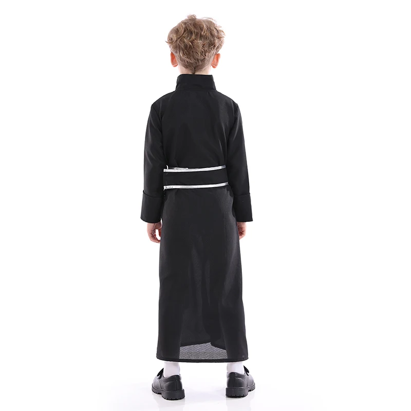 Priest Costume Kids For Halloween Party Pastor Outfit With Belt Boys Child’s Bible Pastor Robes Clergyman Minister Costume