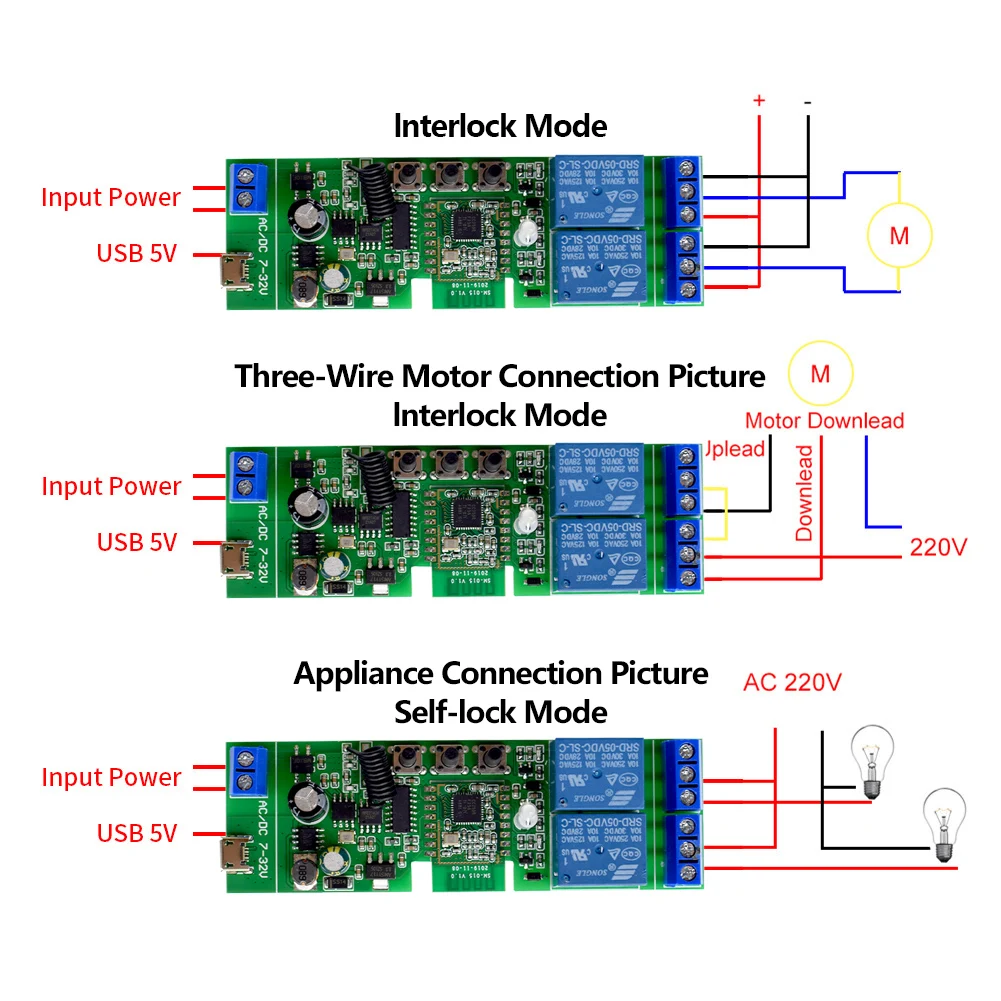 Zigbee 3.0 1ch 2ch Wifi Relay Module DC 12V 24V 7V-32V RF Smart Switch Work with Tuya Smart Life APP Self-locking Inching Mode