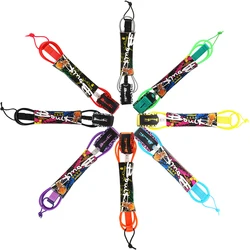 12/10/8/6 Foot Straight Surfing Leashes Premium SUP Surf Leg Rope With Ankle Cuff for All Types of Surfboards