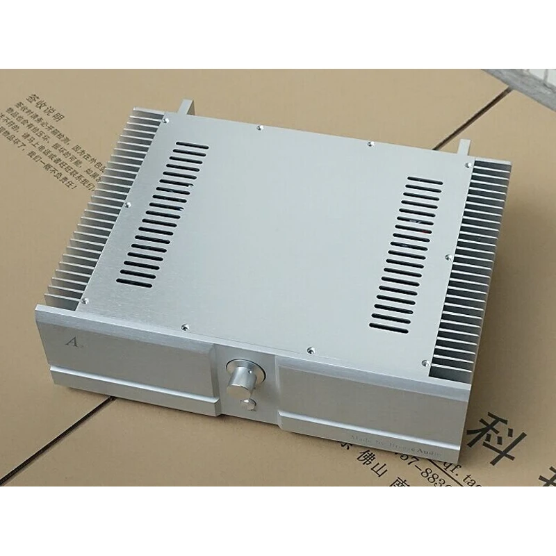 DIY All-aluminum Power Amplifier Chassis BZ4312A2 with Radiator Case Amplifier Enclosure Audio Shell 430*310*120mm