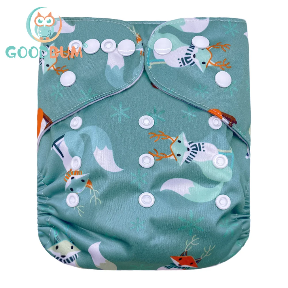 

Goodbum Christmas 2020 Washable Adjustable Cloth Diaper Cloth Nappy For Baby Diaper