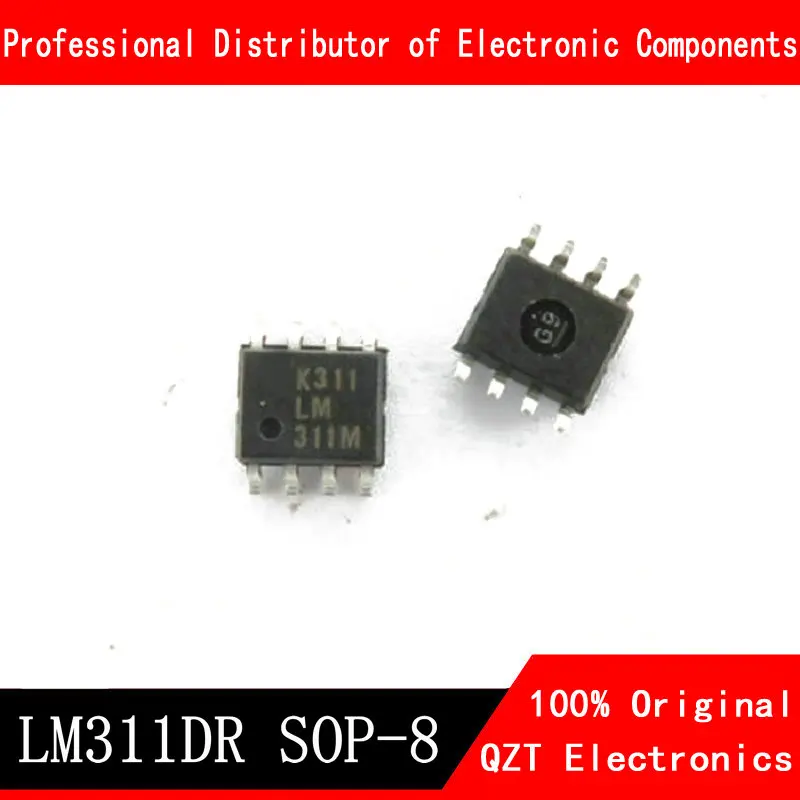 

10 шт. LM311DR SOP8 LM311 SOP-8 SMD 311DR Операционные усилители LM311D SOP