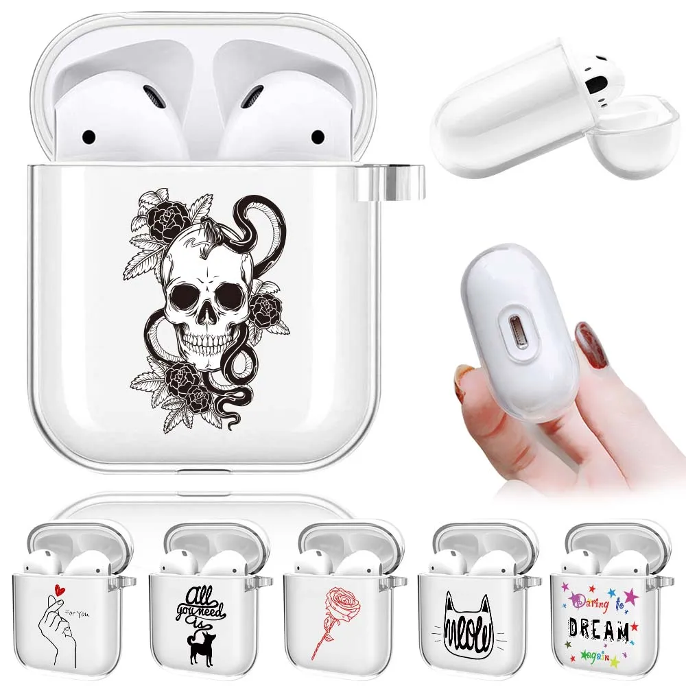 

For Apple Airpods 1 2 Wireless Bluetooth Earphone Case for Apple AirPods New Silicon Case Cute Cover Box Case