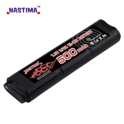 Nastima 6S 2/3N 7.2V 500mAh Ni-MH Battery for CM030 CM121, CM122, Marui 18C,P8, M93R AEP AEG M81, M84,& TM AEP Airsoft Guns Toys