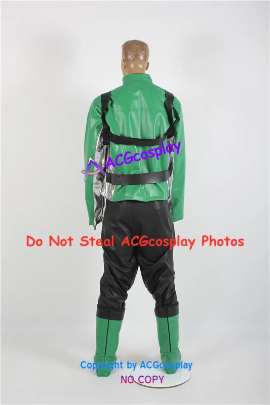 Tokumei Sentai Go Buster Iwaskai Ryuuji Green Buster Cosplay Costume acgcosplay costume include boots covers