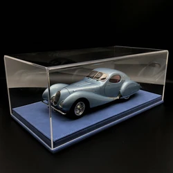 1:18 Car Model Acrylic Display Box Dust Cover Hot Bending Integrated Leather Base Model Collection