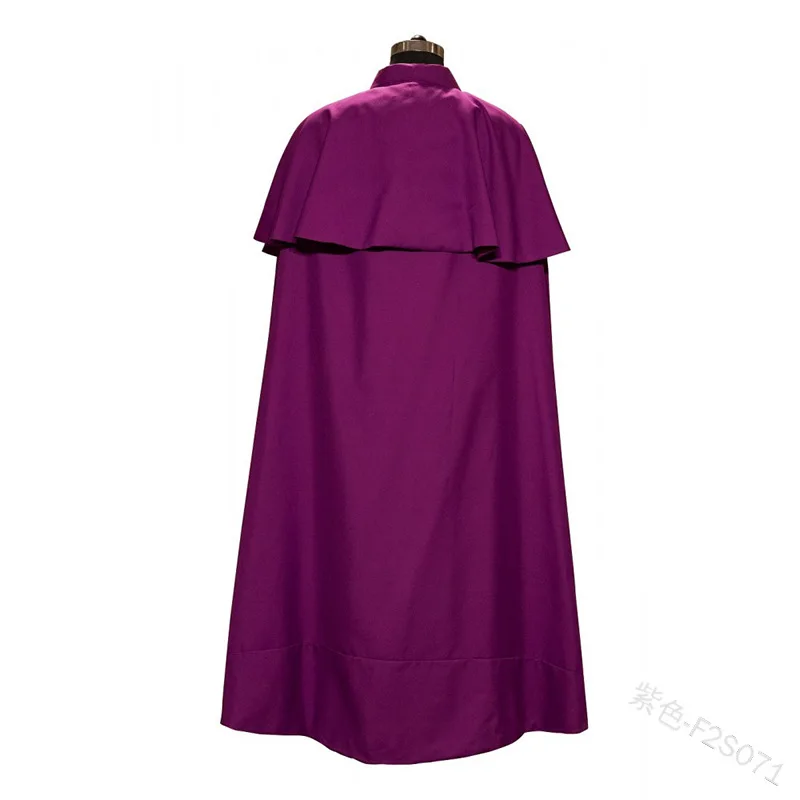 Capa Maxi de la guardia del rey guerrero del Renacimiento Medieval, disfraz de caballero gótico Retro, capa de gabardina de sacerdote para Cosplay para hombres