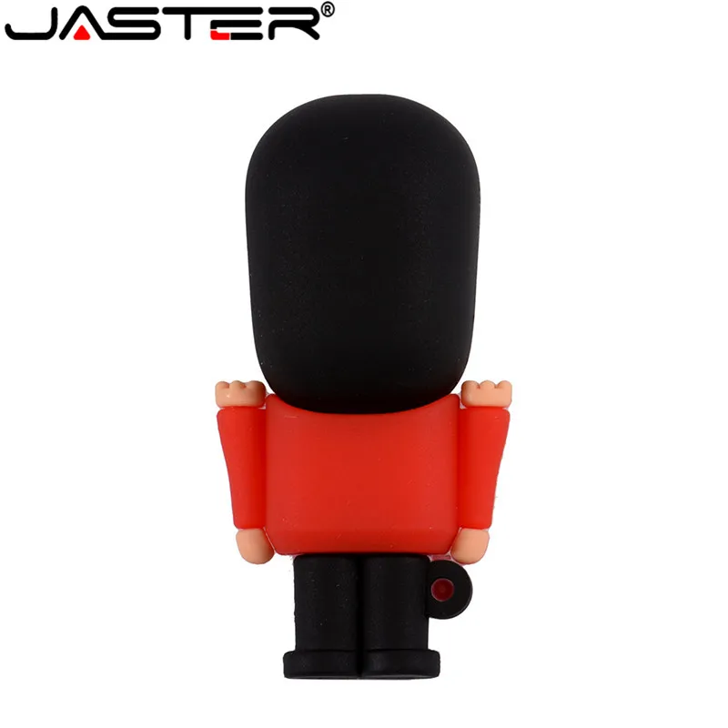 JASTER New Hot USB Flash Drive Pendrive Handsome British Guard Cartoon Pen Drive 16G 32G 64GB Usb 2.0 Memory Stick USB stick