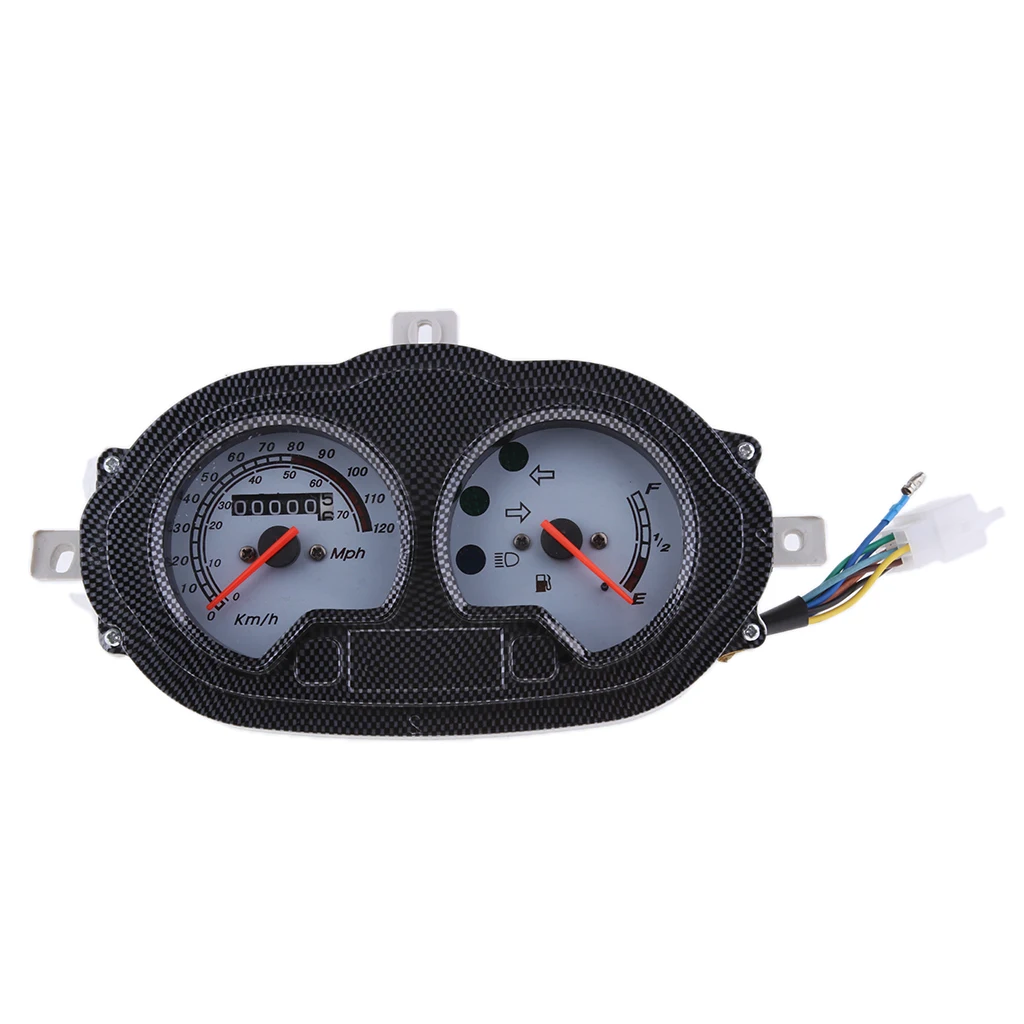 Scooter Speedometer Dash Instrument Gas Gauge Battery Level Gauge for ATV Quad Moped B05, B08 Scooter Motorcycle 50cc 80cc 125cc