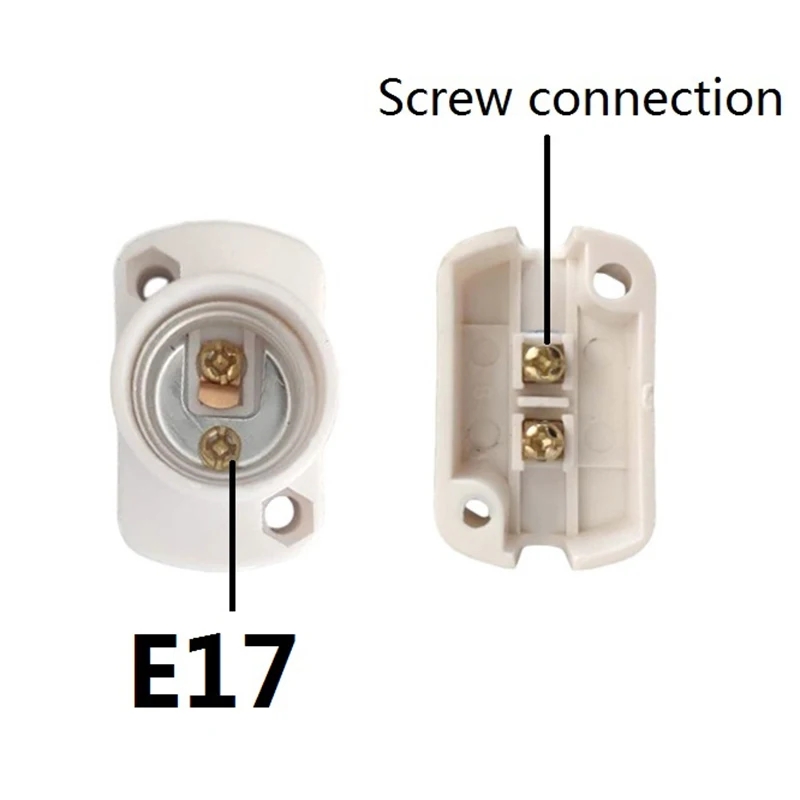 Base para lâmpada e12 e14 e17, adaptador de suporte para lâmpada