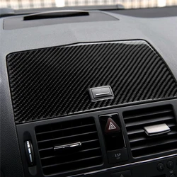Carbon Fiber Sticker Interior Trim Car Center Console Navigation Panel Cover for Mercedes Benz C Class W204 Accessories