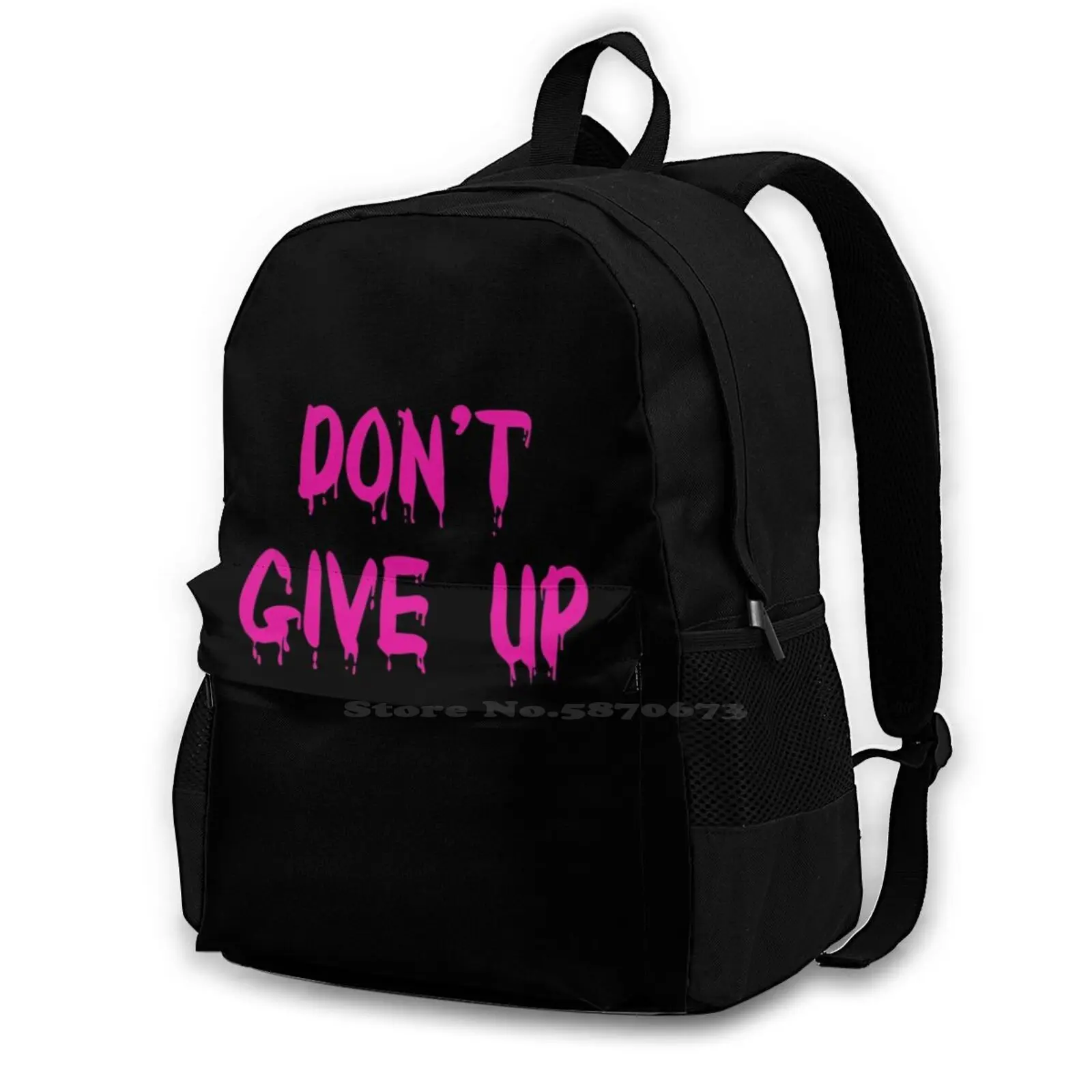 

Don'T Give Up , For A Bright Future . Backpack For Student School Laptop Travel Bag Never Give Up Future Winner I Nspirational