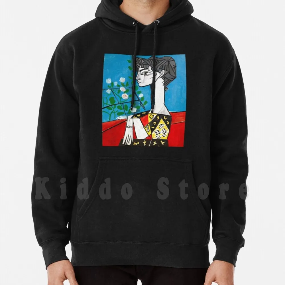 

Pablo Picasso Jacqueline With Flowers 1956 , , Artwork Hoodie Long Sleeve Anti War Paintings