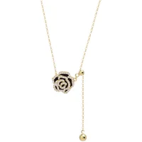 Elegant Black Camellia Necklace 6 Elegant Black Camellia Necklace 6