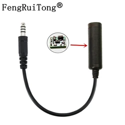 Khuếch Đại Thấp Đến Cao Trở Kháng PTT Adapter Dành Cho Peltor Comtac III Và MSA Sordin Tai Nghe Năng Động Micro