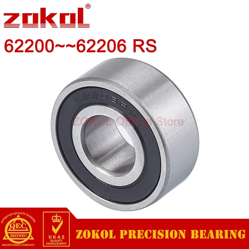 

ZOKOL 62200 62201 62202 62203 62204 62205 62206 RS 2RS Thickened Deep Groove Ball Bearing