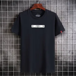 2021 Mannen T-shirt Katoen Korte Mouwen Tij Man Mode Grote Maat Dieptepunt Mannen T-shirt Tops Ronde Hals Tee zomer Witte Tee