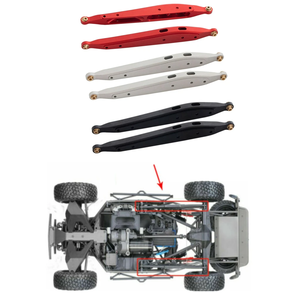 สีแดง/เงิน/สีดำตัวเลือก2แพ็คอลูมิเนียมด้านหลังท้ายแขนเปลี่ยนสำหรับ Axial 1/10 RBX10 ryft mobil RC อัพเกรด DIY อะไหล่