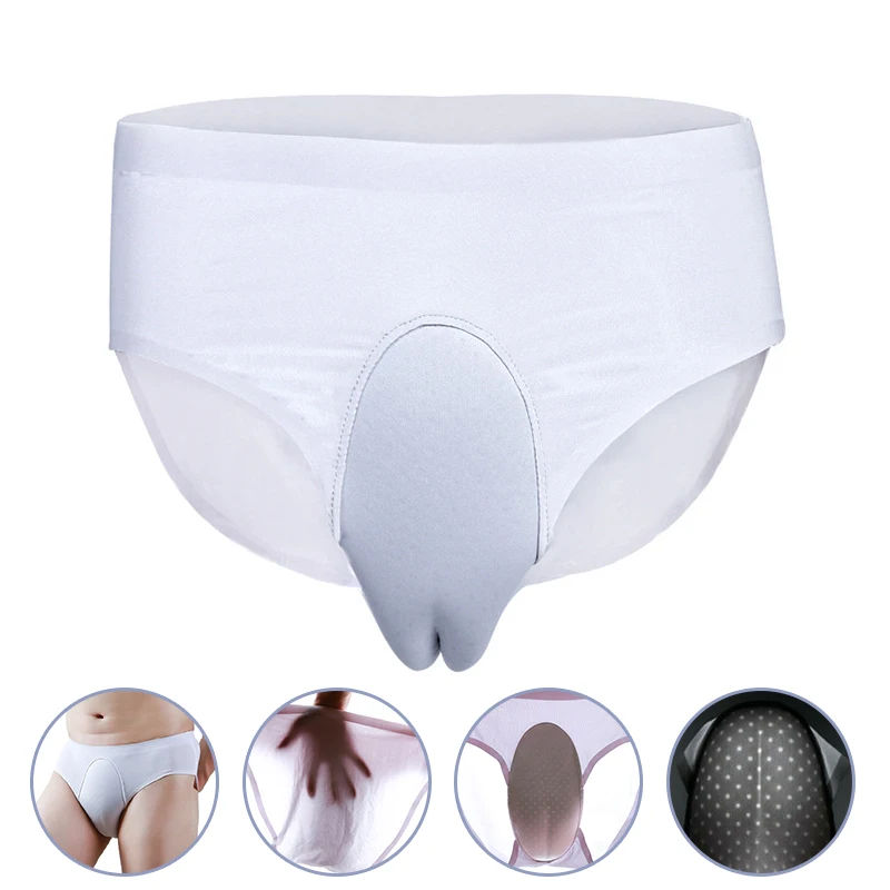 

Sheer Camel Toe Knickers Panties Men's Ladies Fake Vagina Underwear Briefs For Trans Crossdresser Drag Queen