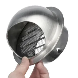 Stainless Steel Wall Ceiling Air Vent Ducting Ventilation Exhaust Grille Cover Outlet Heating Cooling Vents Cap Waterproof