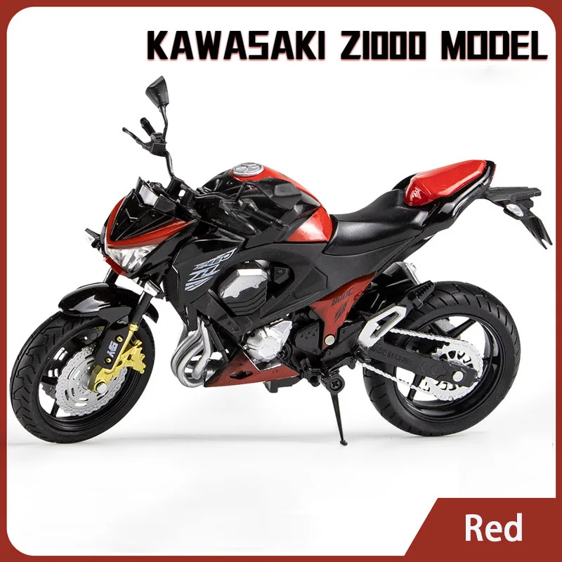 1:12 Kawasaki Z800 Alloy Die Cast Motorcycle Model Toy Vehicle