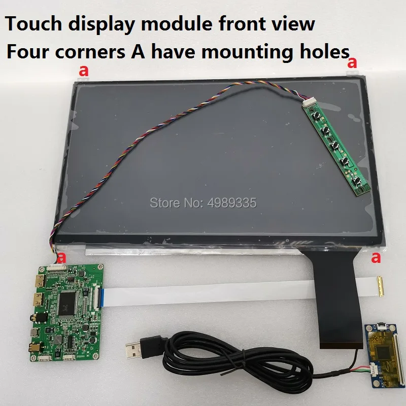 13.3 Inch Touch-Module Kit 1920X1080IPS Volledige Kijkhoek 10 Point Capacitieve Touch Bijpassende