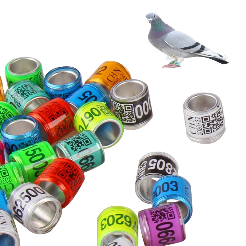 Pigeon Foot Ring Homing Pigeon Foot Rings Plastic Snap Ring Identification Ring Racing Pigeon Mark Ring Pigeon Foot Ring