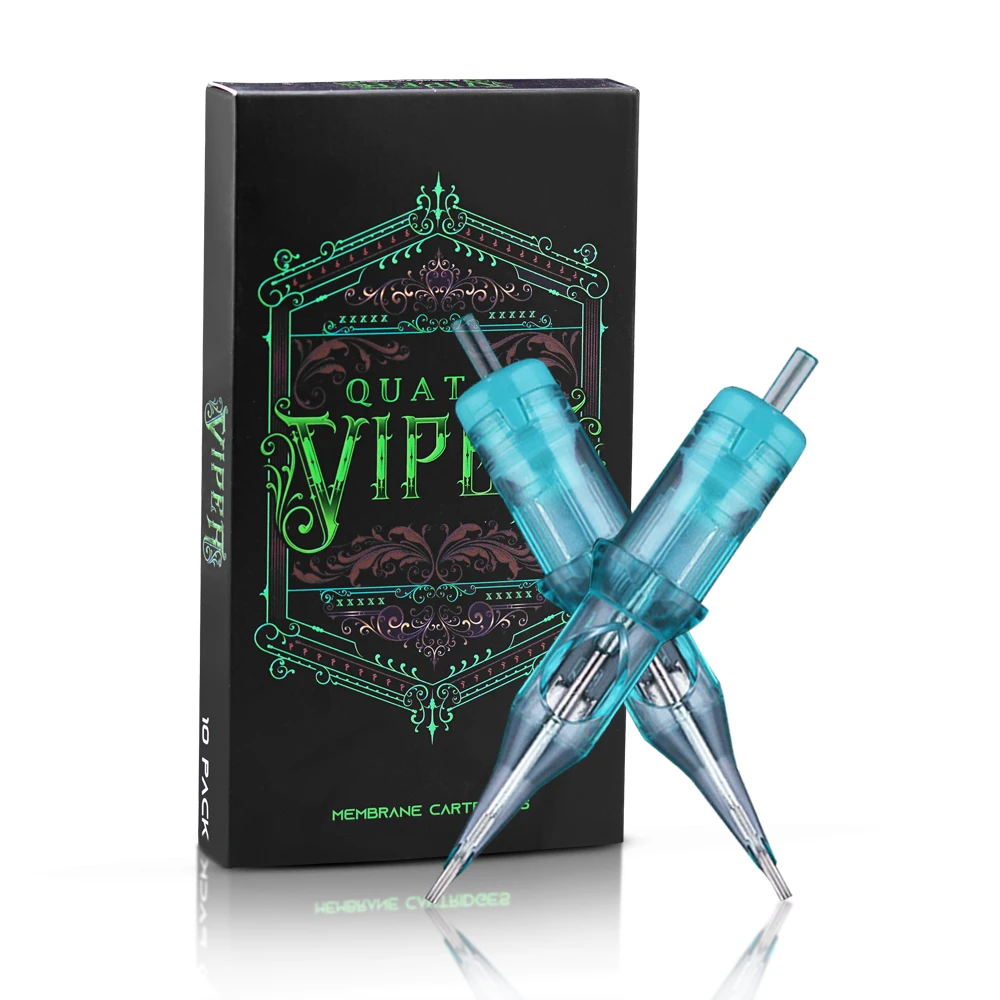 10Pcs Disposable Tattoo Cartridge Needles Permanent Makeup Needles #08 #10 #12 RL For Microblading Tattoo Machine Grips Supplies